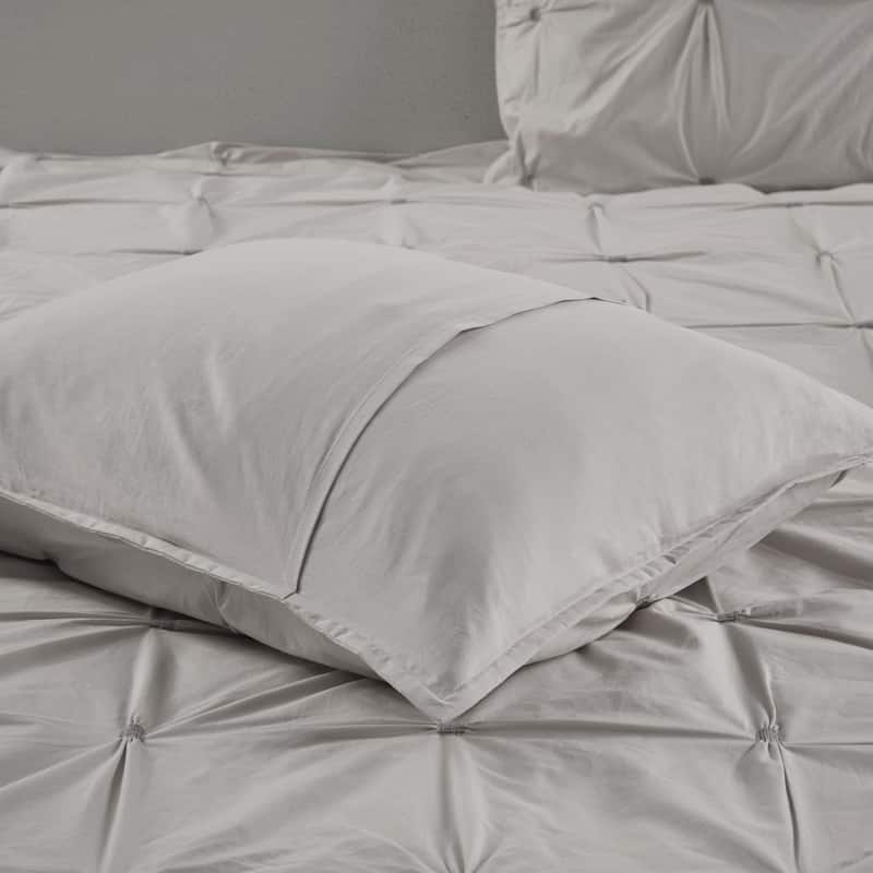INK+IVY Masie 3 Piece Elastic Embroidered Cotton Comforter Set