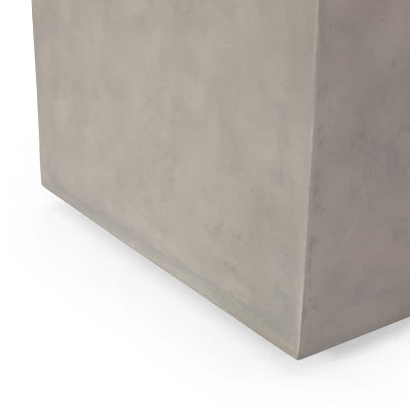 Aido Outdoor Modern Tank Holder Side Table by Christopher Knight Home - 16.00" W x 16.00" L x 20.00" H