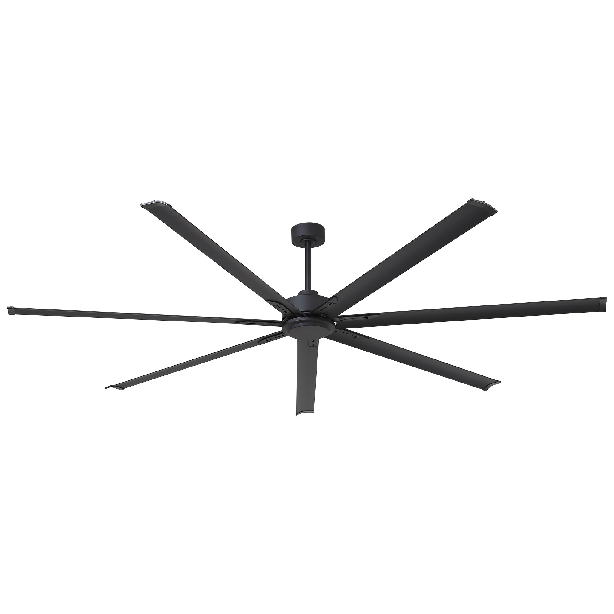 96" Ceiling Fan No Light,7-Blade Aluminum,6-Speed DC Motor,Reversible,Quiet Downrod Mount,High Airflow 7500 CFM,Large Space Fan
