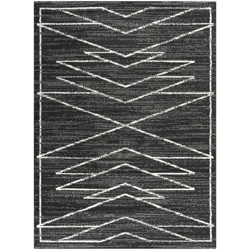 Laurent Distressed Modern Area Rug