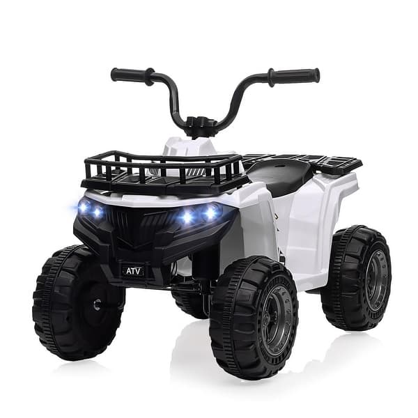 slide 2 of 48, 12V Kids Electric ATV Ride-On Car with Audio White