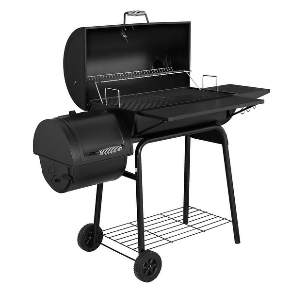 CC1830SC Charcoal Grill Offset Smoker with Cover, 811 Square
