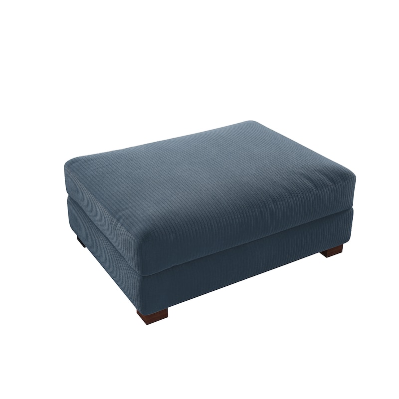 Rectangular Corduroy Oversized Ottoman