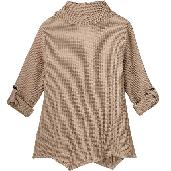 Shop Focus Fashion Women S Tunic Top Lightweight Waffle Weave