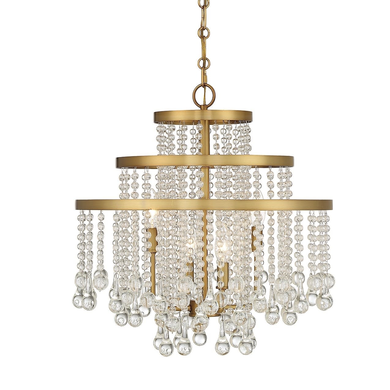 Savoy House 1-1866-4 Luna 4 Light 20" Wide Crystal Chandelier