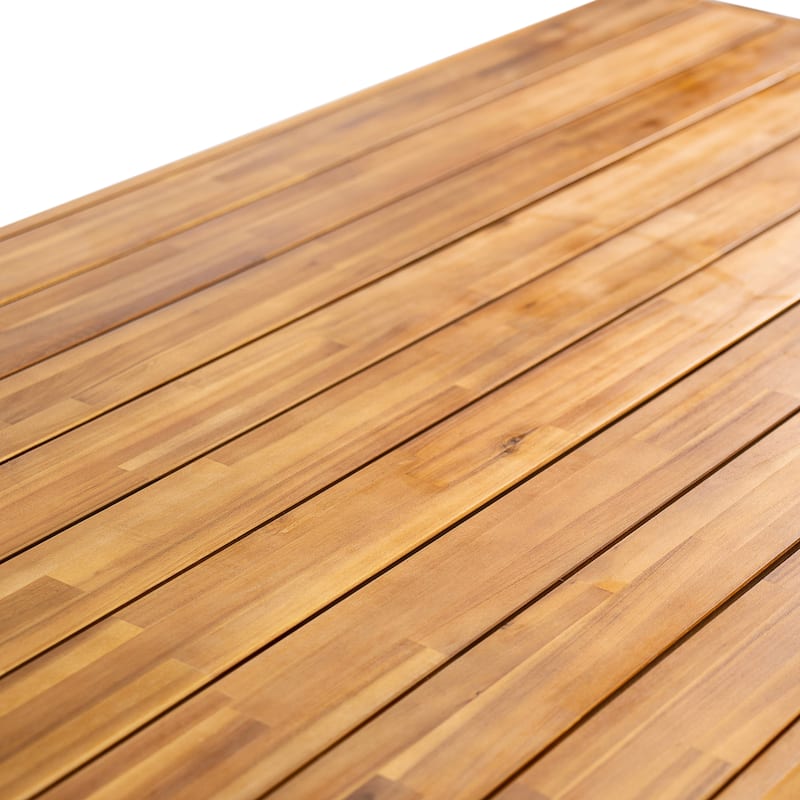 Christopher Knight Home - Modern Outdoor Acacia Wood Dining Table with Slatted Top