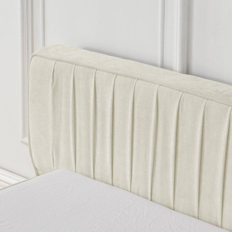 Grounded Queen Size Platform Bed with Headboard and Solid Frame