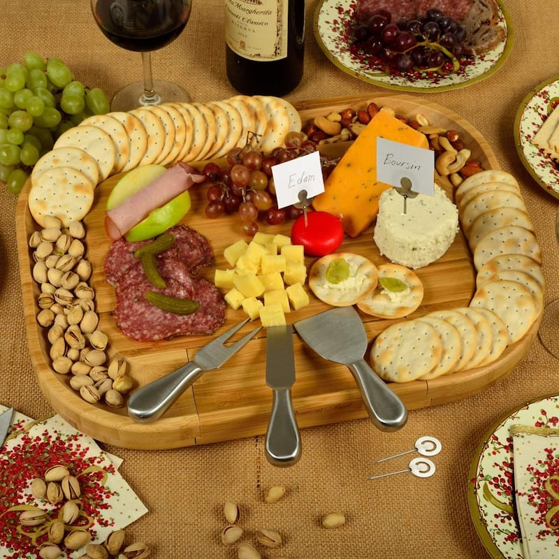 NCAA West Virginia Mountaineers Bamboo Cheese & Charcuterie Board