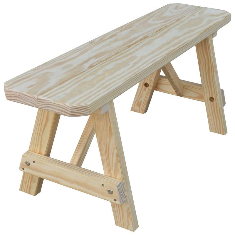 Pine 4' Traditional Bench