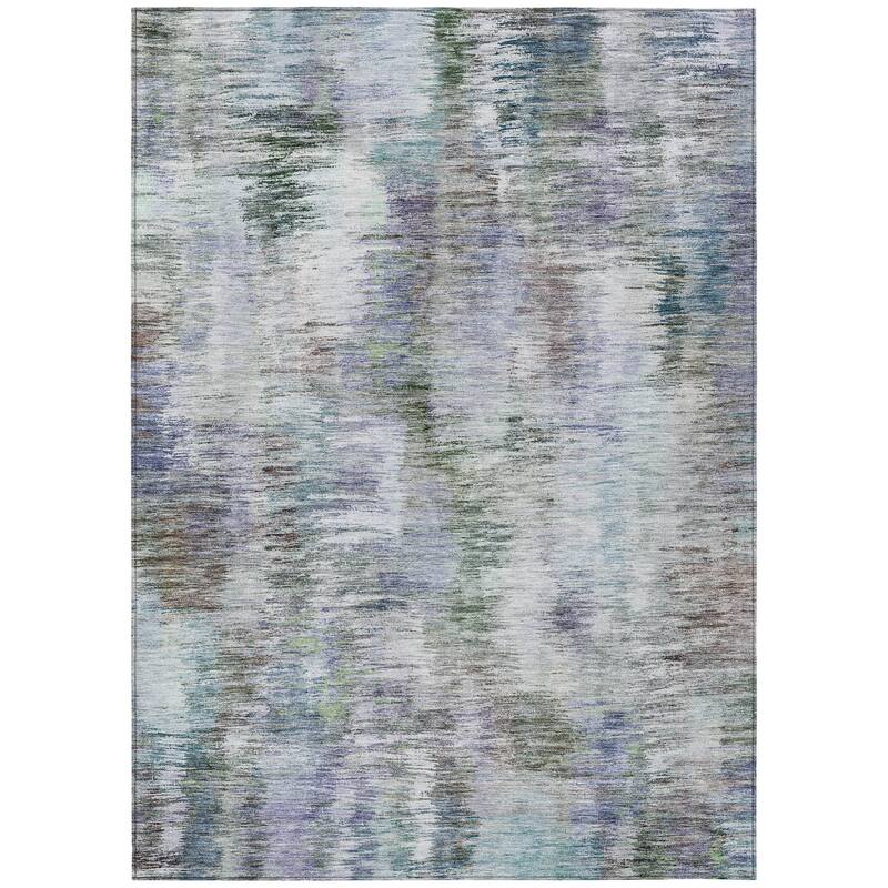 HomeRoots Abstract Transitional Rectangle Outdoor Rug