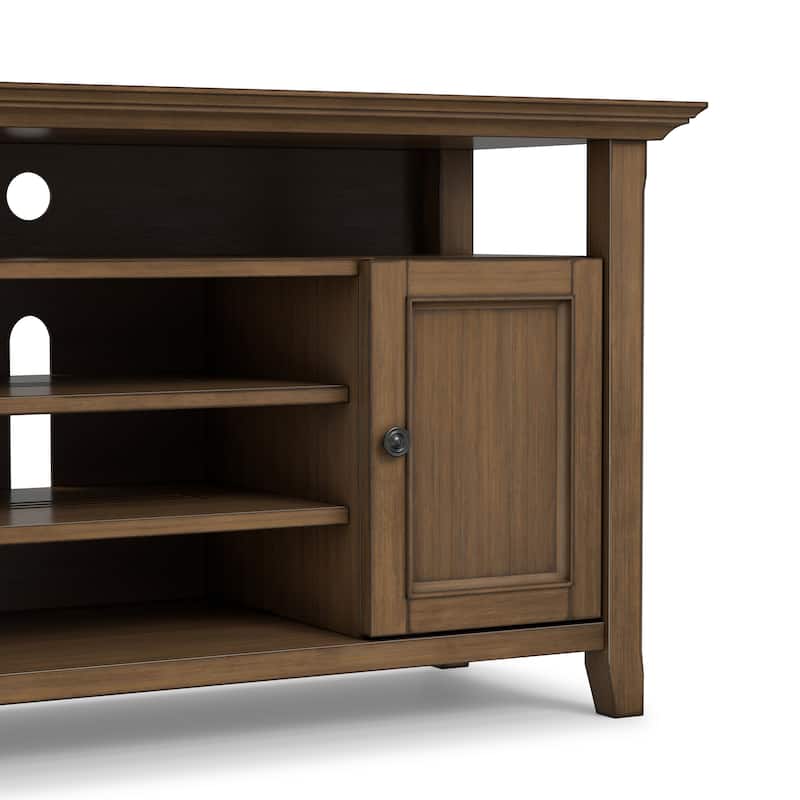 WYNDENHALL Halifax 54 inch Wide Solid Wood Transitional TV Stand - 54'' W x 18.9'' D x 31.9'' H