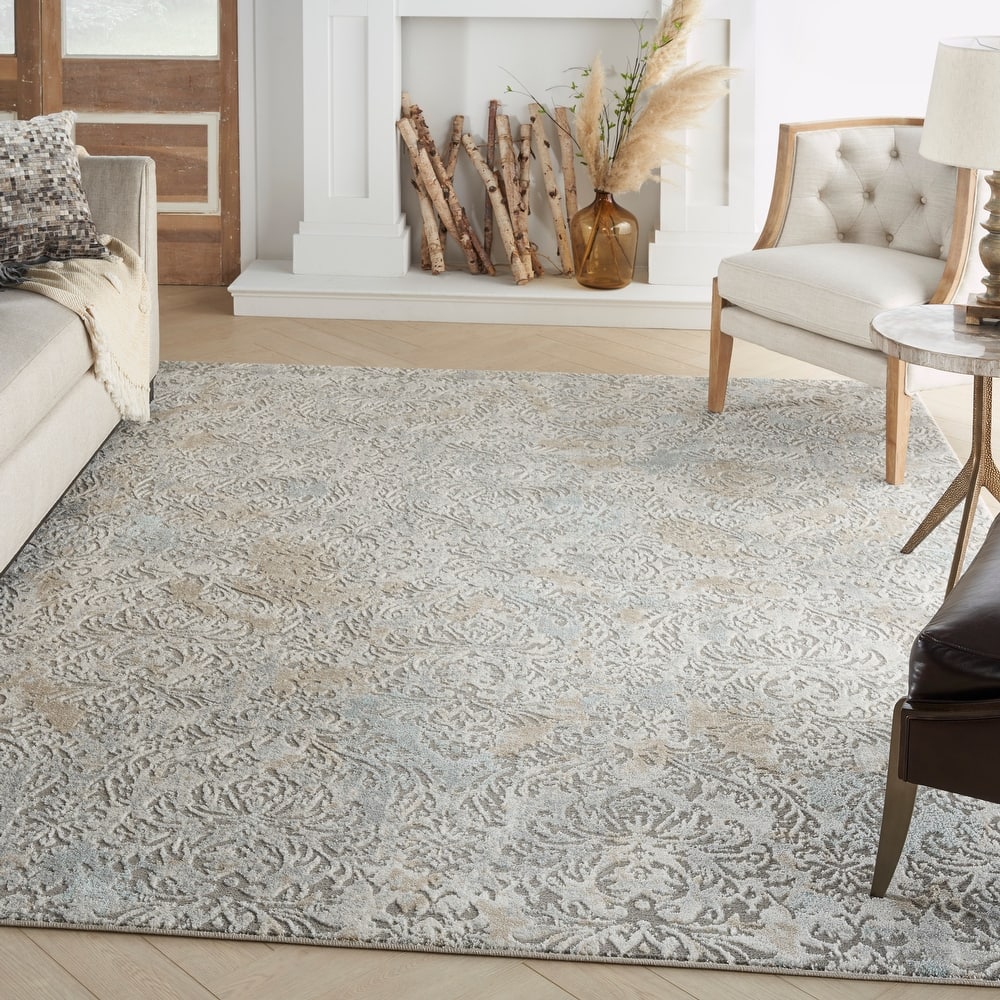 Nourison Marmara Contemporary French Country Damask Area Rug
