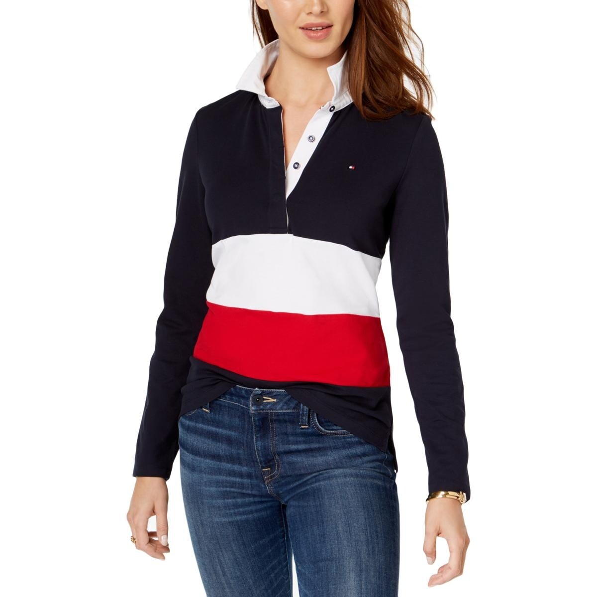 tommy hilfiger rugby shirt womens