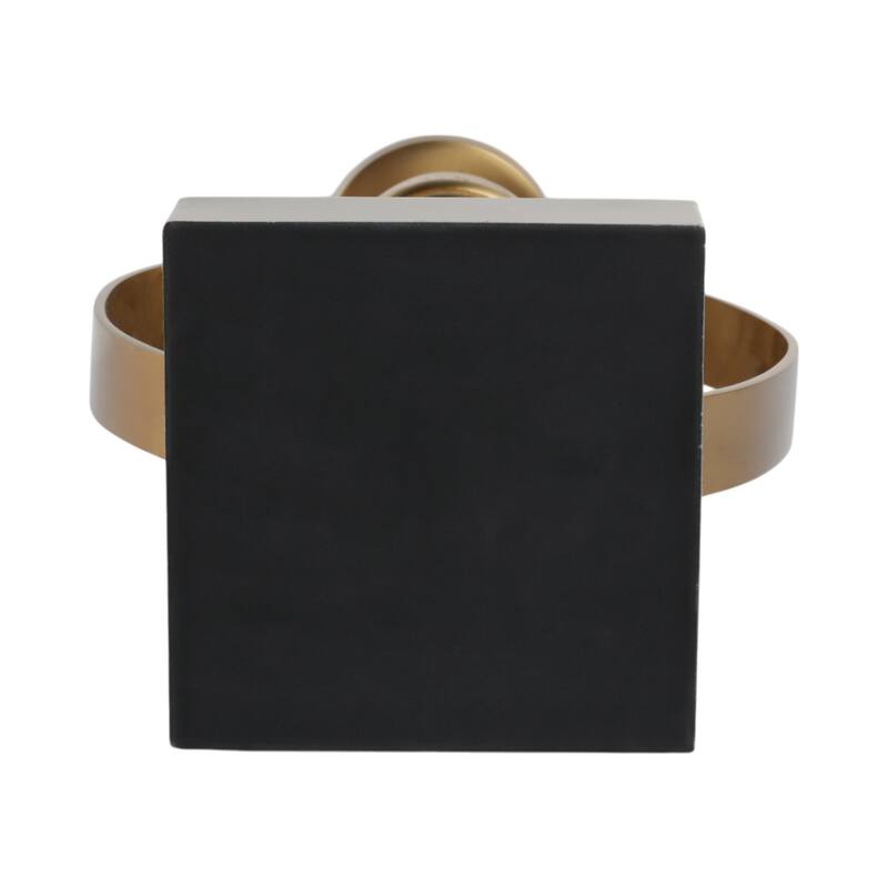 Candle Holder - Metal with Marble Sphere