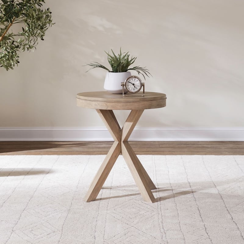 Liberty Furniture Brentwood Accent Table Sets Cocktail and End Tables - Various Options - Width 22" x Depth 22" x Height 25"
