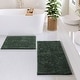 preview thumbnail 176 of 197, Hearth & Harbor Non-Slip Super Plush Chenille Bathroom Rugs Hunter Green - Small + Medium