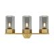 Option Plated Smoke Glass / Brushed Brass