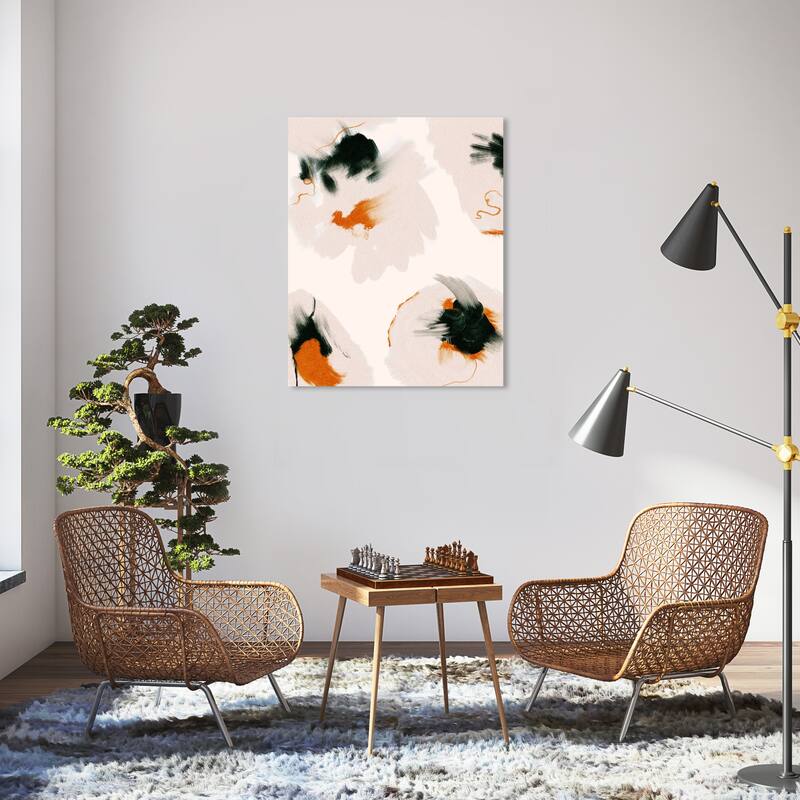 Wynwood Studio Canvas Abstract Abstracta Anemonas White Modern & Contemporary Wall Art Canvas Print - 30 x 36