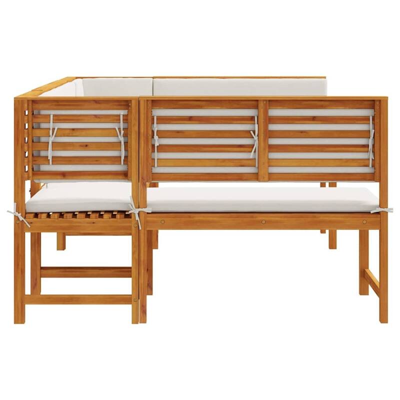 vidaXL Garden Bench Set Brown solid acacia wood - 20 x 35 x 30