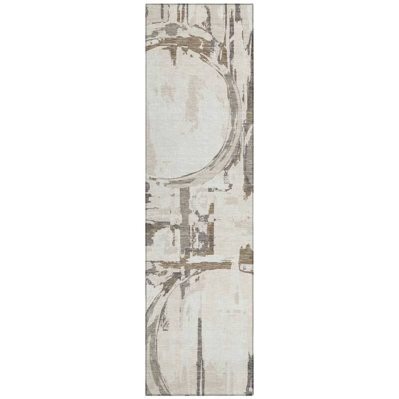 Machine Washable Indoor/ Outdoor Chantille Contemporary Rug