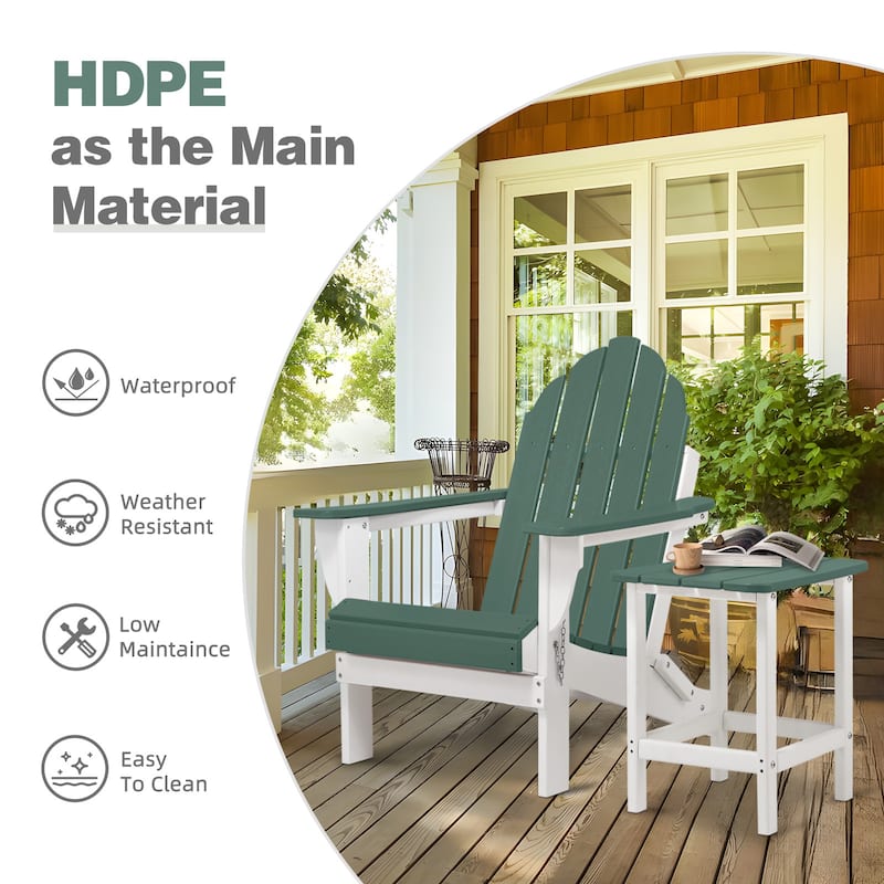 Aoodor Outdoor Folding Adirondack Chair