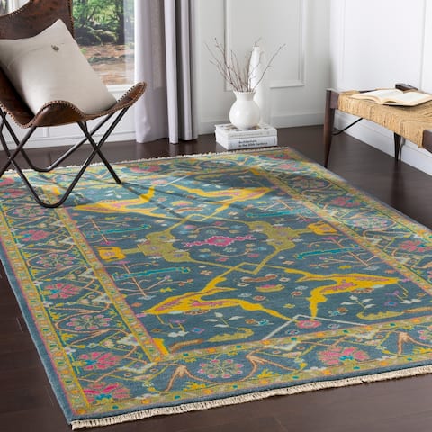 Handmade Dimitri Vibrant Persian Wool Area Rug