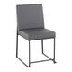 Option Grey Faux Leather