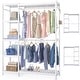 preview thumbnail 57 of 65, Bamboo Closet System Clothes Rack, Large Freestanding Garment Rack Clothing Rack for Hanging Clothes