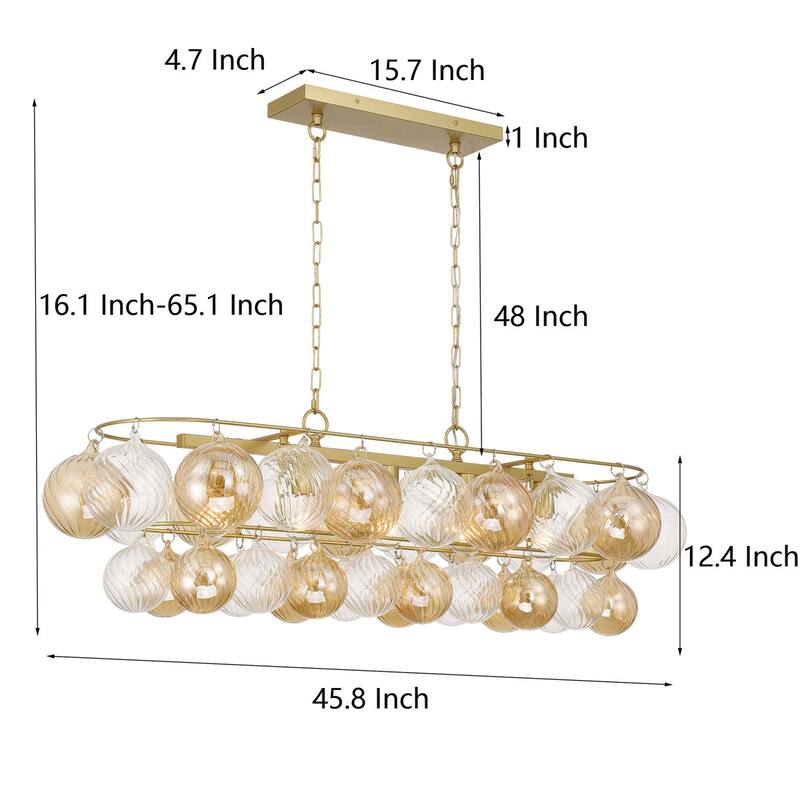 Acroma 5 - Light Dimmable Bubble Dining Room Chandelier