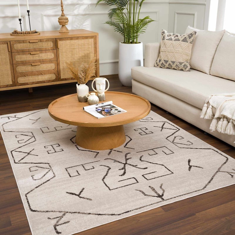 Pertek Bohemian Farmhouse Traditional Area Rug