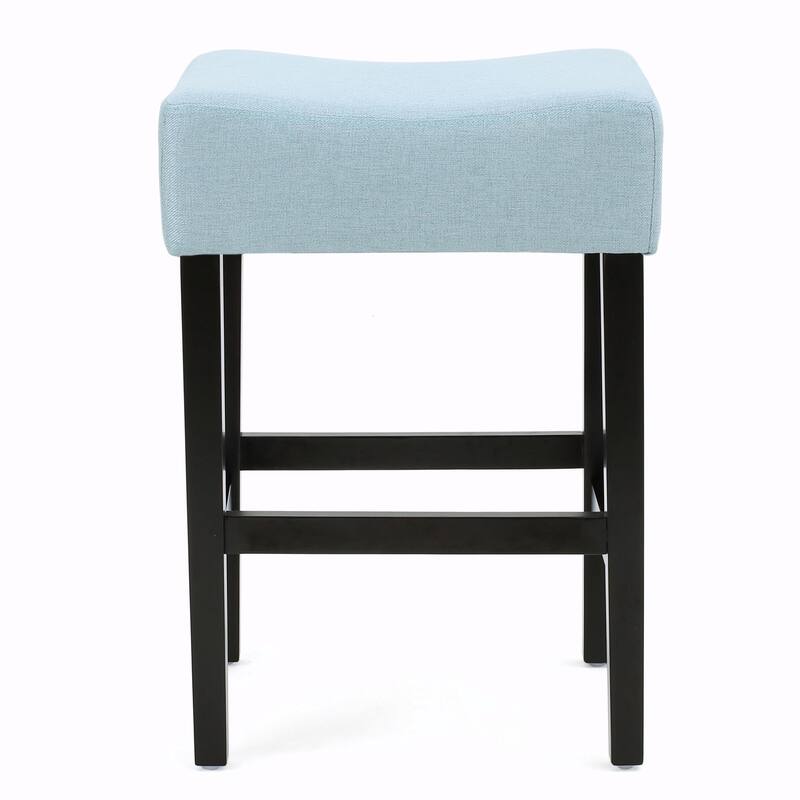 Set of 2, 26.75" Backless Leather Counter Height Barstools