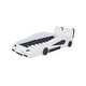 preview thumbnail 16 of 17, Twin Size Race Car-Shaped Platform Bed with Wheels