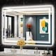 preview thumbnail 38 of 40, UL Certified Full Size Front & Back LED Lighted Anti-fog Tempered Glass Wall Bathroom Vanity Mirror, 3-Year Warranty 48" x 30"