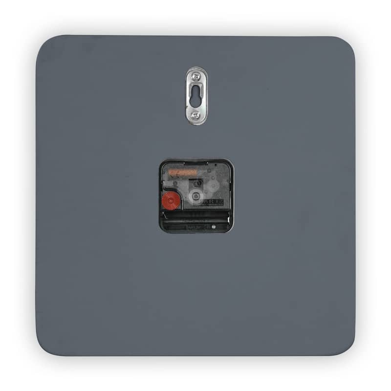 Manchester Minimalist Square Silent Modern Wall Clock in MDF with Silent Non-Ticking Design and Aluminum Hands for Home Office