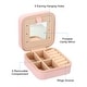 preview thumbnail 3 of 9, Travel Jewelry Case Jewelry Organizer Box with Mirror Square Style 1