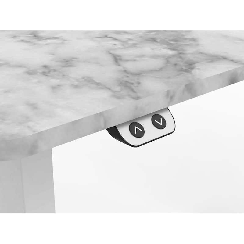 Carlos Modern 47-inch Metal Electric-Powered Adjustable Standing Desk by Furniture of America
