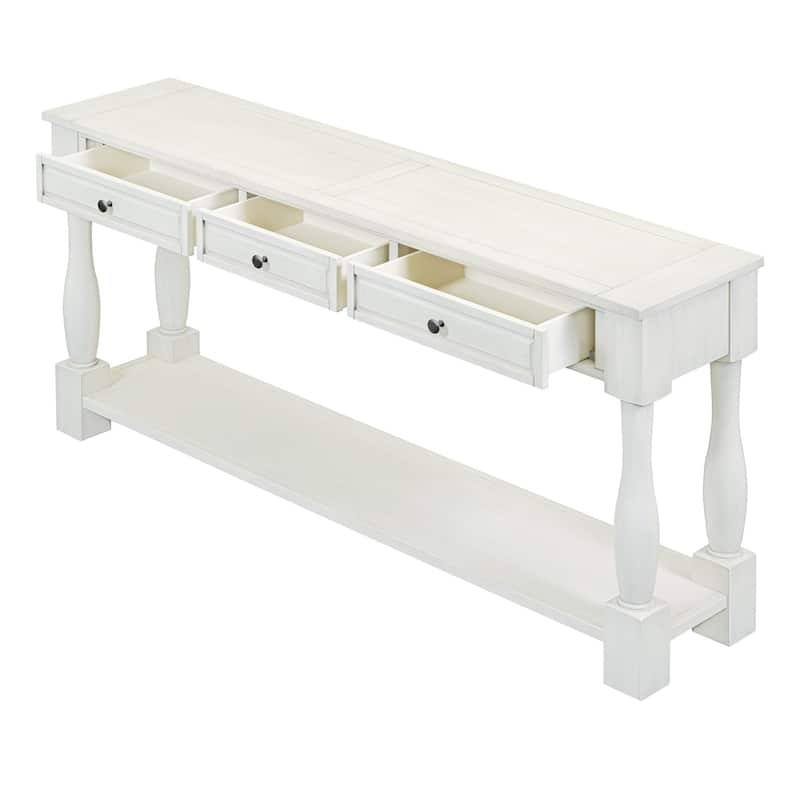 Console Table 63" Long Console Table with Drawers and Shelf