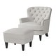 preview thumbnail 17 of 27, Tafton Tufted Club Chair with Ottoman by Christopher Knight Home