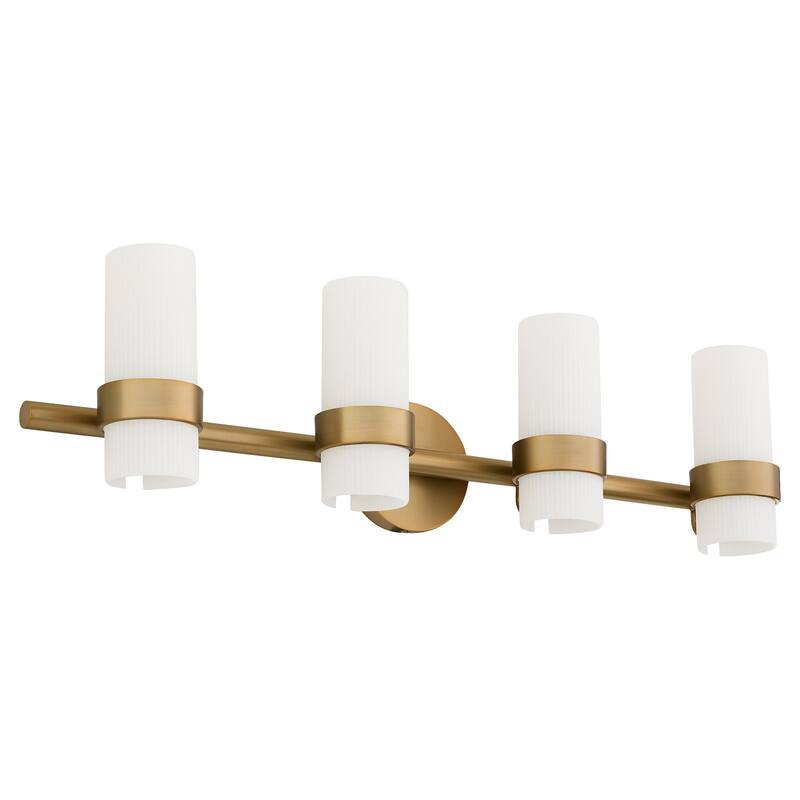 Quorum International 5169-4 Sojourn 4 Light 33" Wide Vanity Light with - Brushed Brass