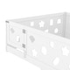 preview thumbnail 60 of 94, White Bed Frame Montessori Bed Twin Size Toddler Floor Bed with Guardrails and Door for Children Boys Girls Kids Playroom