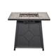 Outdoor Gas Square 50000 BTU Fire Pit Table - Brown