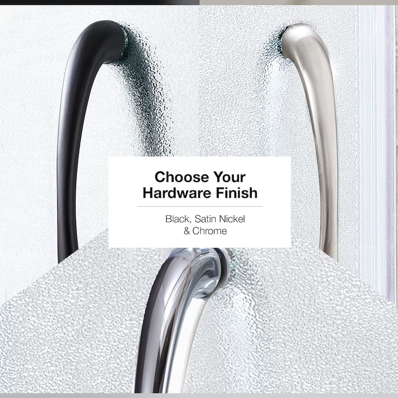 Ove Decors Breeze Shower Kit with Frosted Panels and Base