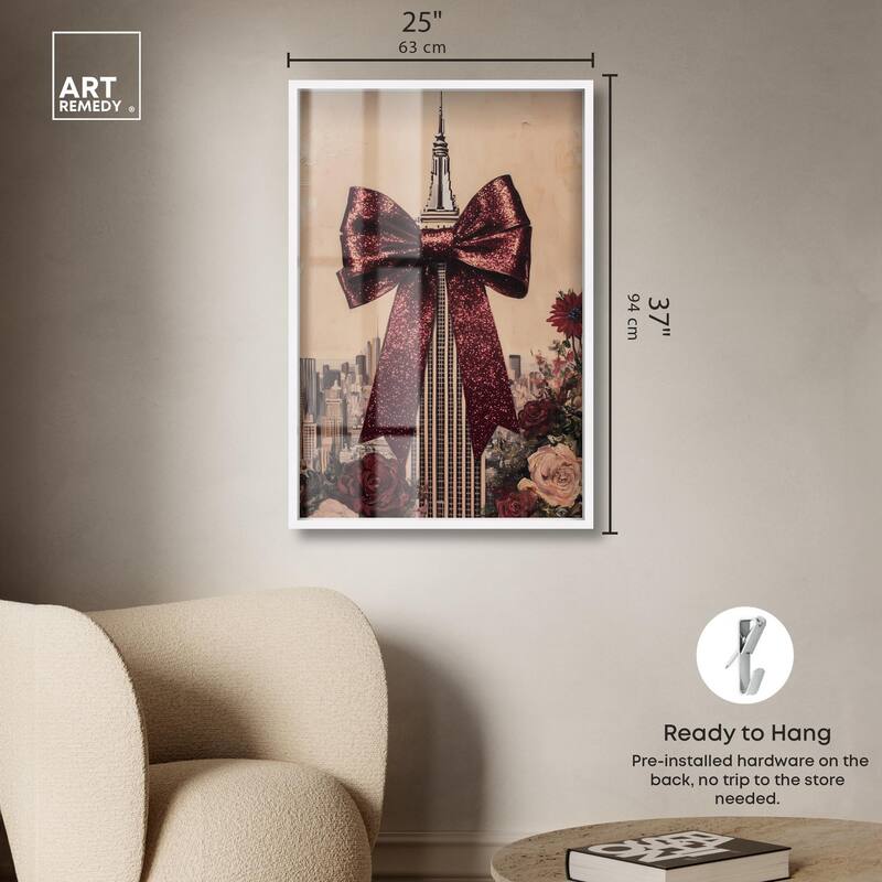 Sparkling Empire State Building Shadowbox by Art Remedy