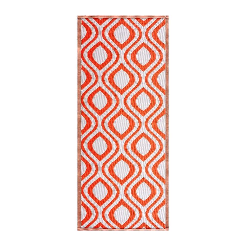 Playa Rug Outdoor Recycled Reversible Plastic Folded Mat/Rug Venice Collection Lightweight & Weather, Water and UV Resistant