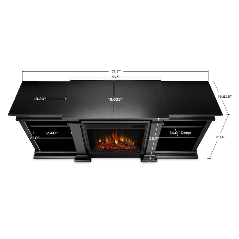 Fresno 72" Media Electric Fireplace by Real Flame
