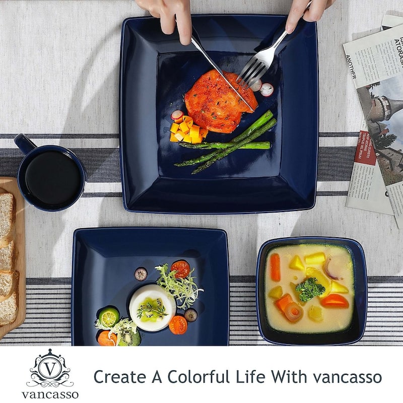vancasso SOHO Square Porcelain Dinnerware Set