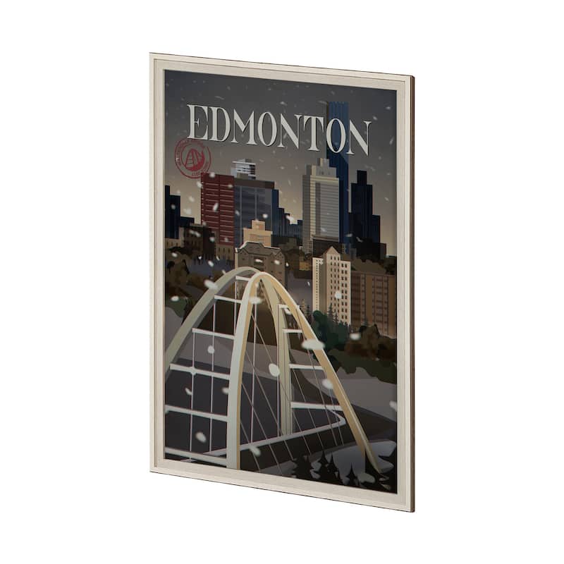 Edmonton Go (XL) Framed Art Print