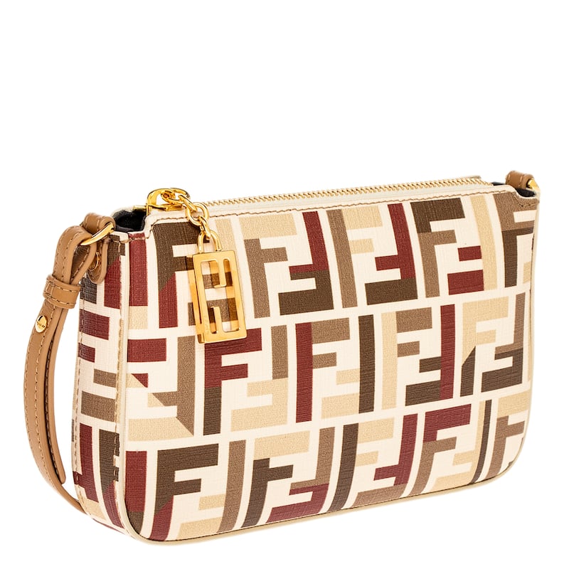 Fendi Baguette Pouch with Chain in Fabric