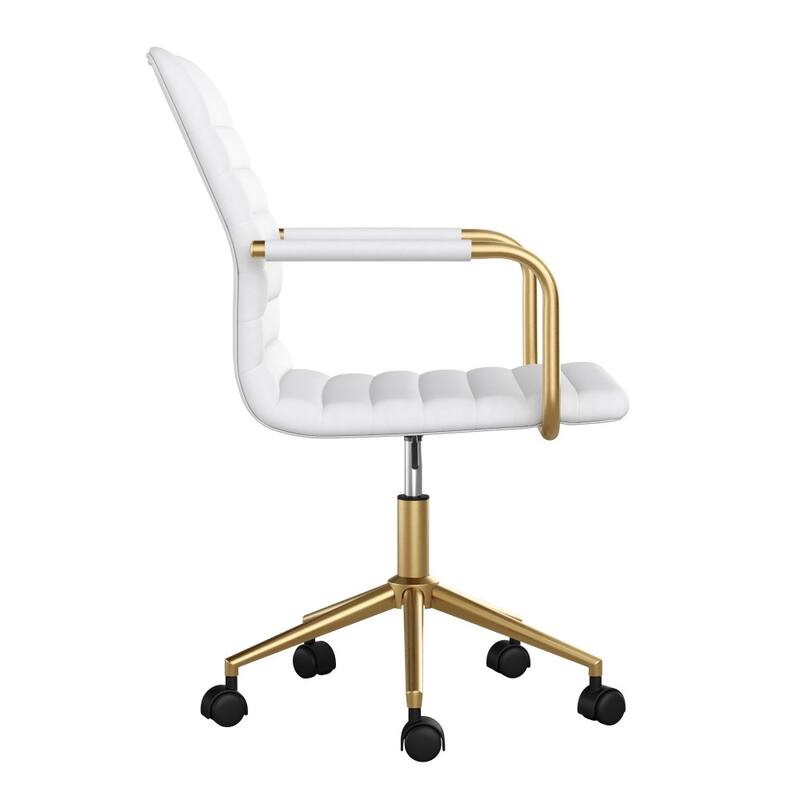 Martha Stewart Upholstered Swivel Office Chair
