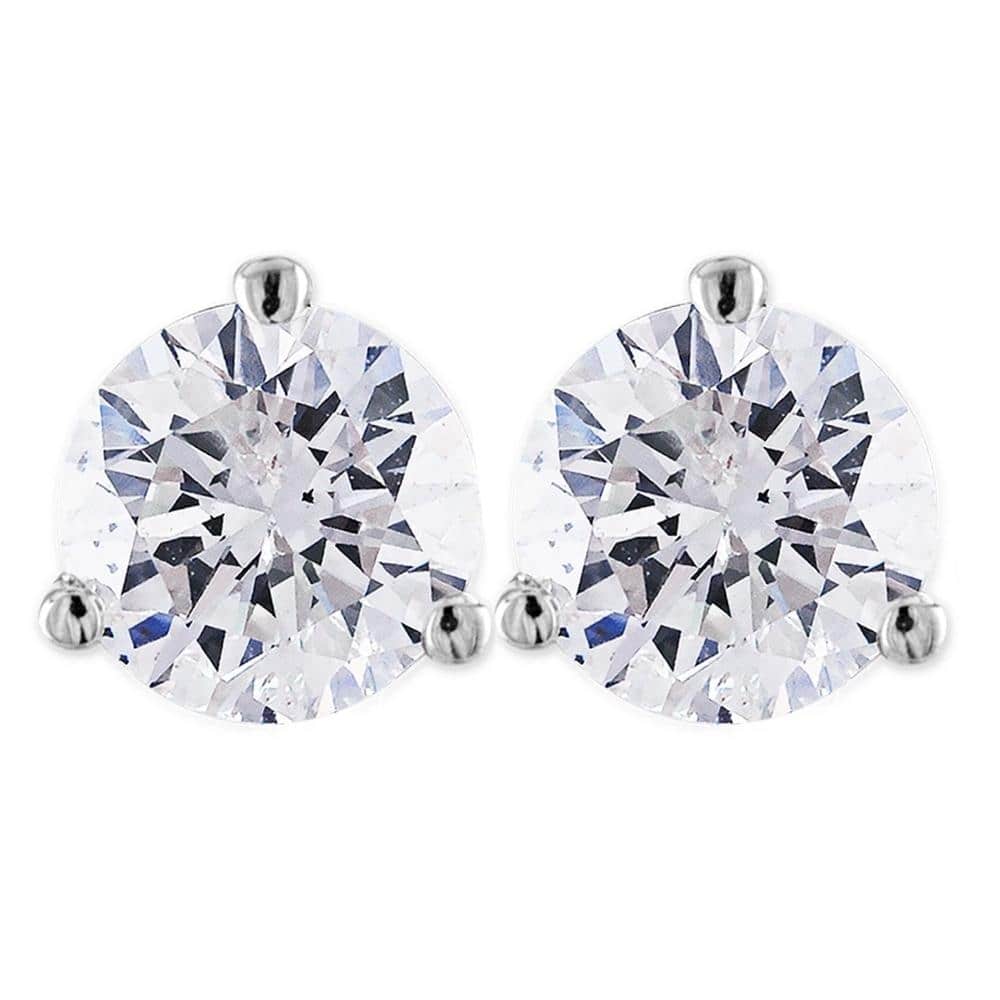 Bliss Diamond 1 1/2Ct Diamond Studs Lab Grown White Gold Lab Grown Diamond Earrings